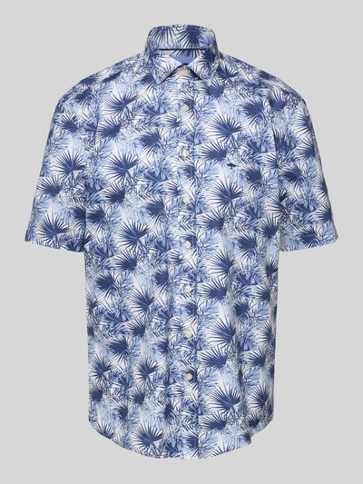 Fynch-Hatton Regular Fit Freizeithemd mit 1/2-Arm Marine 2