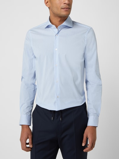 JOOP! Slim fit zakelijk overhemd van popeline Bleu - 4