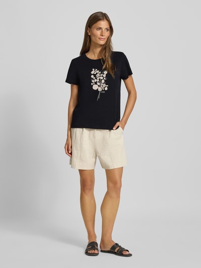 Tom Tailor Regular Fit T-Shirt aus reiner Baumwolle Black 1