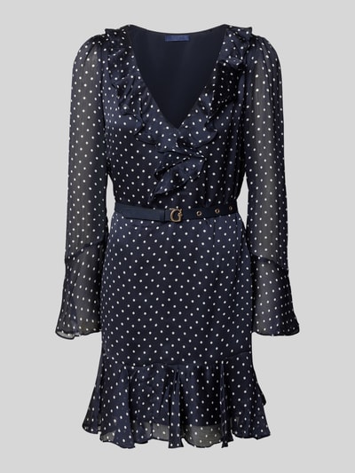 GUESS Minikleid mit Rüschenbesatz Marine 1