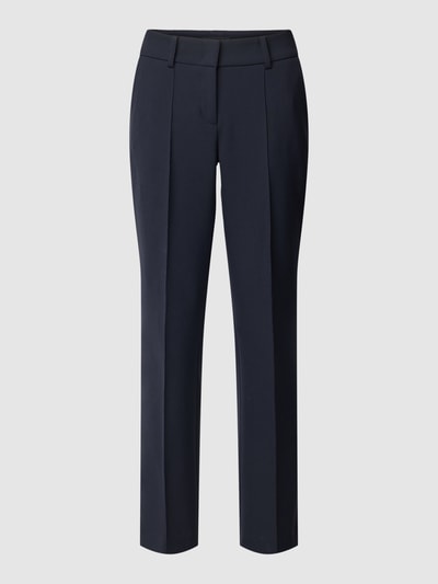 Cambio Stoffen broek met persplooien, model 'FARAH' Marineblauw - 2