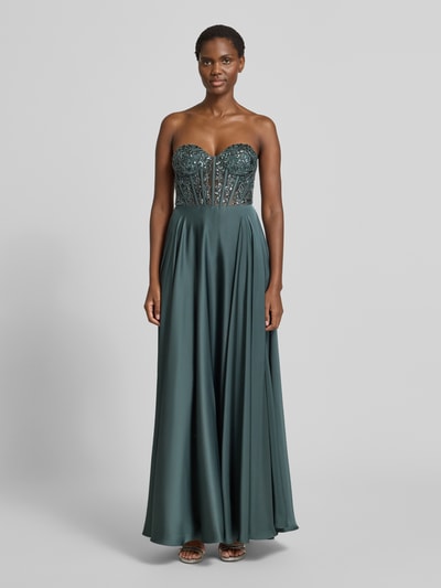 Laona Abendkleid mit Herz-Ausschnitt Graphit 4