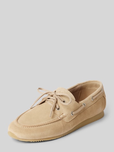 Marc O'Polo Slipper aus Rindsvelours Sand 1