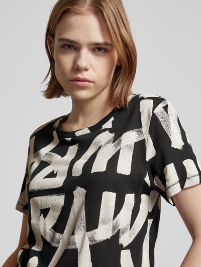 G-Star Raw T-shirt met labelprint, model 'Calligraphy' Zwart - 3