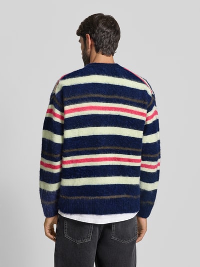 Lacoste Relaxed Fit Strickjacke mit Woll-Anteil Dunkelblau 5