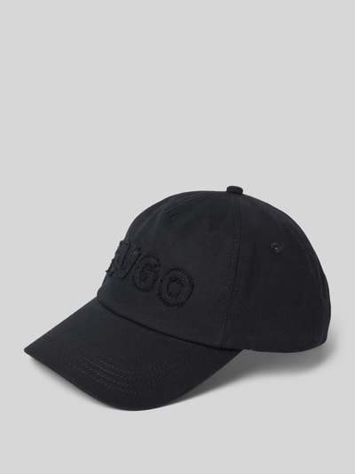 HUGO Basecap mit Label-Stitching Modell 'Cara' Black 1