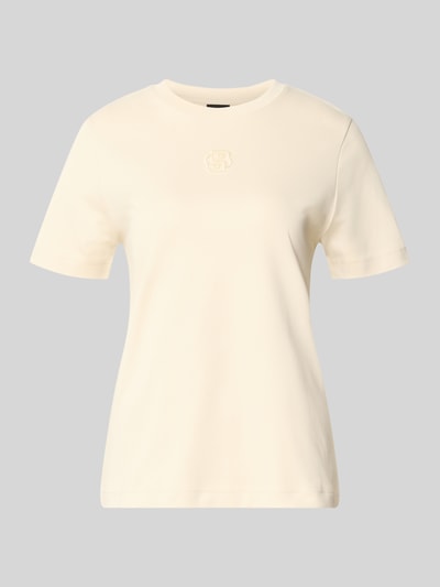 BOSS Regular Fit T-Shirt aus reiner Baumwolle Modell 'ECOSA3' Beige 2