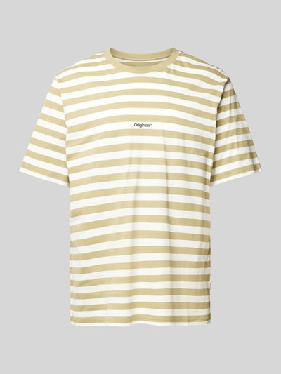 Jack & Jones T-Shirt mit Label-Print Modell 'VESTERBRO' Oliv 2