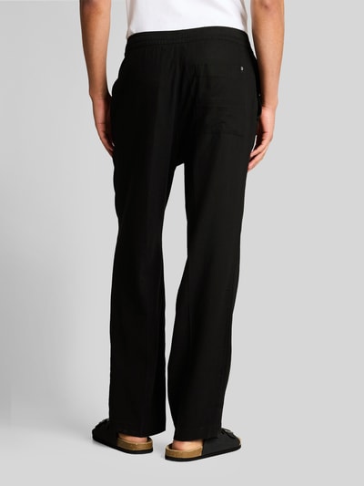 Tom Tailor Denim Regular Fit Hose aus Viskose-Leinen-Mix Black 5