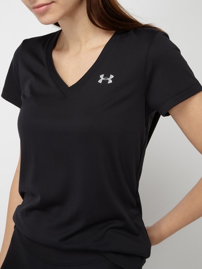 Under Armour Loose Fit T-Shirt mit V-Ausschnitt - HeatGear® Black 3