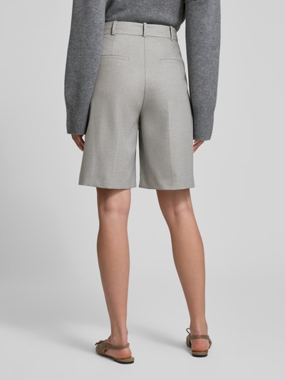 Style Icon Collection Bermudy w kant Średnioszary melanż 5