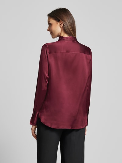 (The Mercer) N.Y. Bluse mit Knopfleiste Bordeaux 5