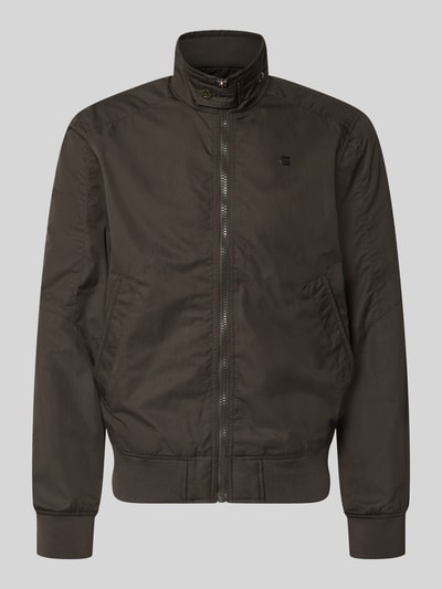 Produktfoto, Jacke mit Stehkragen und Reißverschluss von G-Star Raw in bruin, katoenmix, regular fit, opstaande kraag, ritssluiting, maat M ruglengte 67 cm, schouderbreedte 48 cm, borstwijdte 55 cm, mouwlengte 70 cm