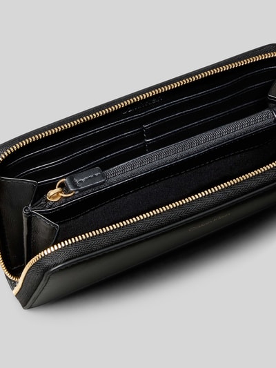 CK Calvin Klein Portemonnaie aus echtem Leder mit Label-Schriftzug Black 3