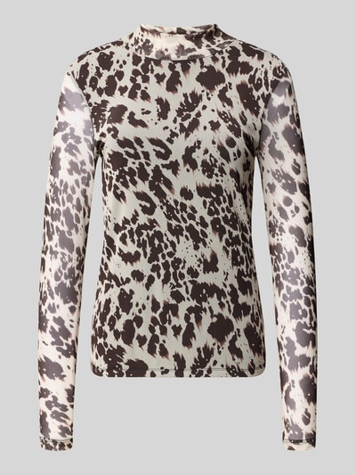 Only Langarmshirt mit Stehkragen Modell 'ERICA' Ecru 2