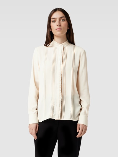 Jake*s Collection Blouse met ruchedetails Ecru - 4