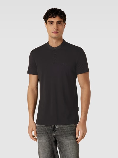 ARMANI EXCHANGE T-shirt ze stójką Czarny 4