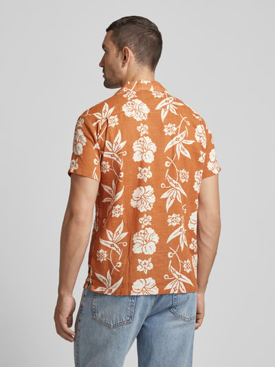 Jack & Jones Premium Vrijetijdsoverhemd met borstzak, model 'FLORES' Cognac - 5