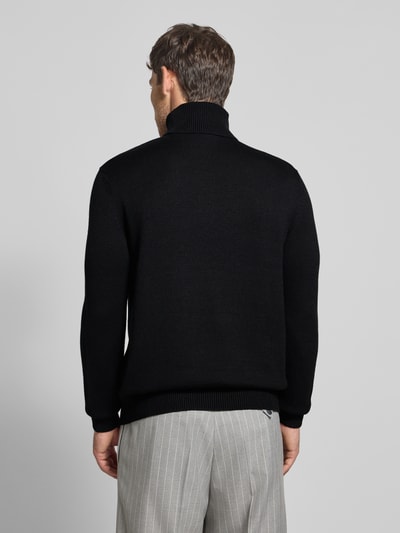 ARMANI EXCHANGE Regular fit van coltrui van een scheerwolmix, model 'Lupetto' Zwart - 5
