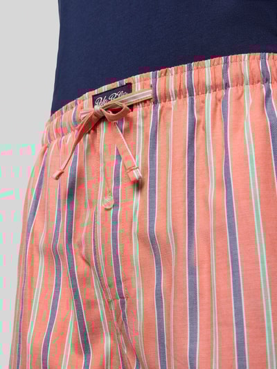 Polo Ralph Lauren Underwear Relaxed Fit Pyjama Set mit Logo-Stitching Modell 'Sleep' Marine 2