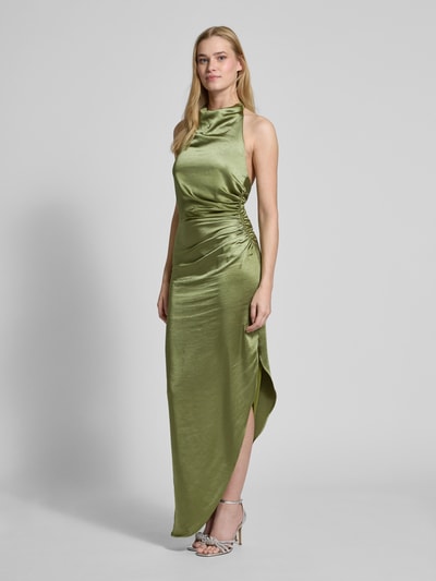 Unique Abendkleid mit Neckholder Schilf 1