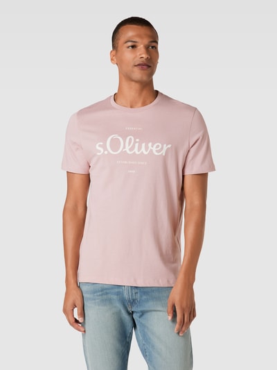 s.Oliver RED LABEL T-Shirt mit Label-Print Pink 4