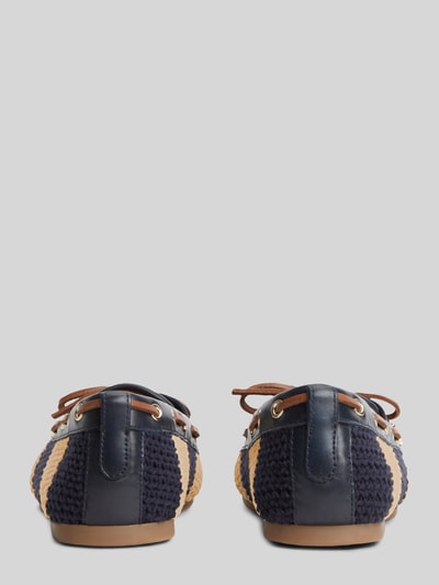Tommy Hilfiger Loafer in Strukturoptik mit Schleife Dunkelblau 5