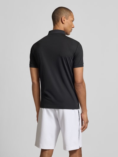 EA7 Emporio Armani Slim Fit Poloshirt aus Viskose-Mix Black 5