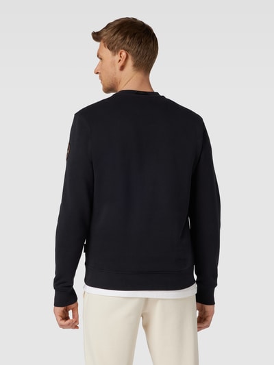 Napapijri Sweatshirt met labelprint, model 'HURON' Zwart - 5