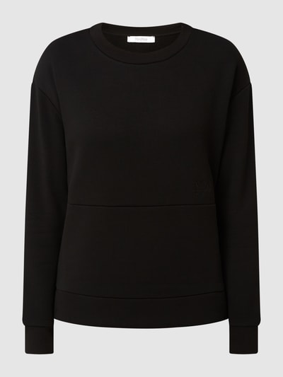 MaxMara Leisure Sweatshirt met ronde hals, model 'Epoca' Zwart - 2