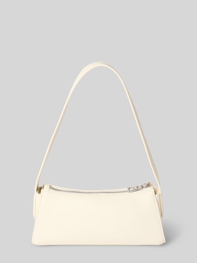 HUGO Handtasche mit Label-Applikation Modell 'Chris 2.0' Ecru 4