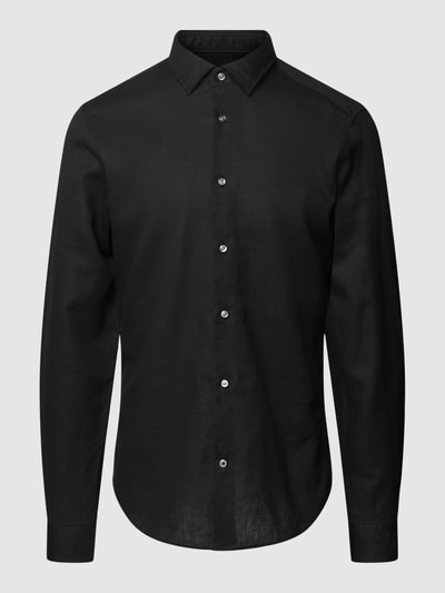 Joop! Slim Fit Business-Hemd mit Kentkragen Black 2