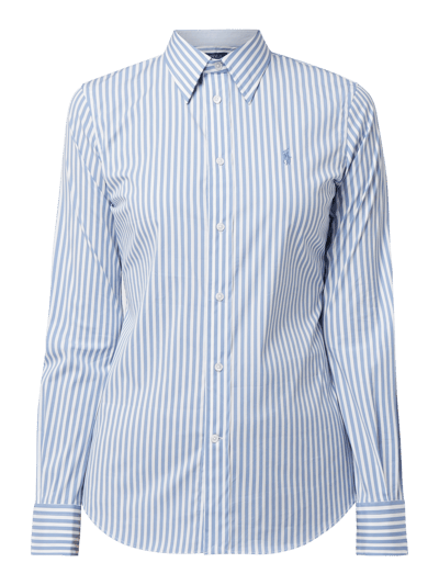 Polo Ralph Lauren Slim fit overhemdblouse met streepmotief  Blauw - 2