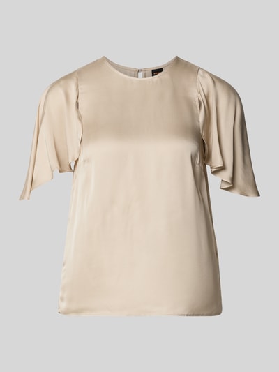 BOSS Orange Regular Fit Satinbluse mit Cut-Outs Modell 'C_ILIZIA' Sand 2