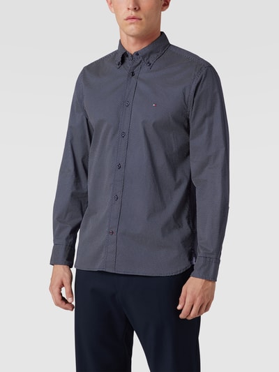 Tommy Hilfiger Vrijetijdsoverhemd met button-downkraag, model 'CORE FLEX MINI' Marineblauw - 4