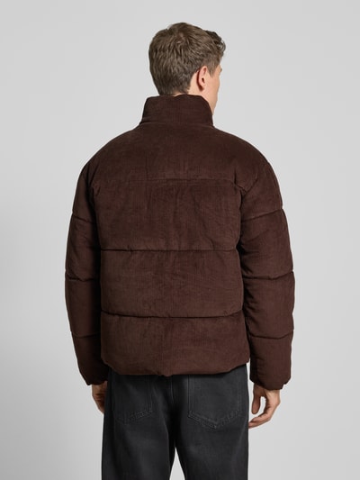 REVIEW Steppjacke mit Reißverschluss Dunkelbraun 5