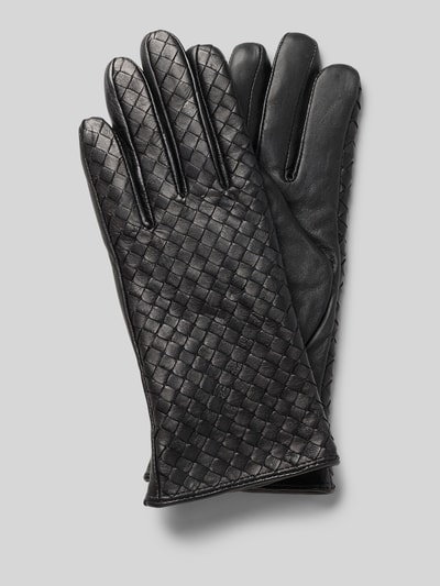 FI.NE Handschuhe in Leder-Optik Black 1