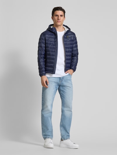 Blauer Usa Steppjacke mit Kapuze Modell 'CHARLES' Marine 1