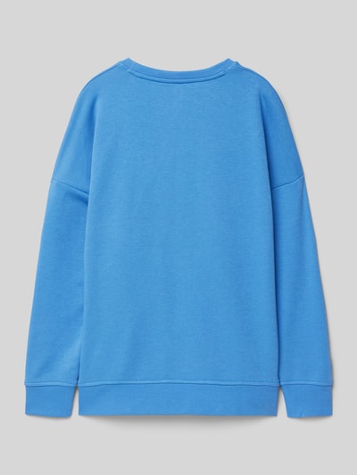 Boss Oversized Sweatshirt mit gerippten Abschlüssen Blau 3