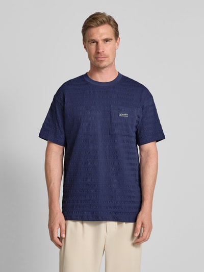 Scotch & Soda T-Shirt mit Brusttasche Rauchblau 4