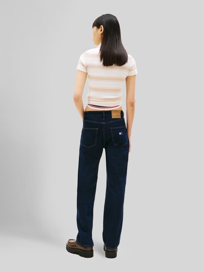 Tommy Jeans Straight Fit Jeans aus Baumwoll-Mix Modell 'LAYLA' Dunkelblau 5