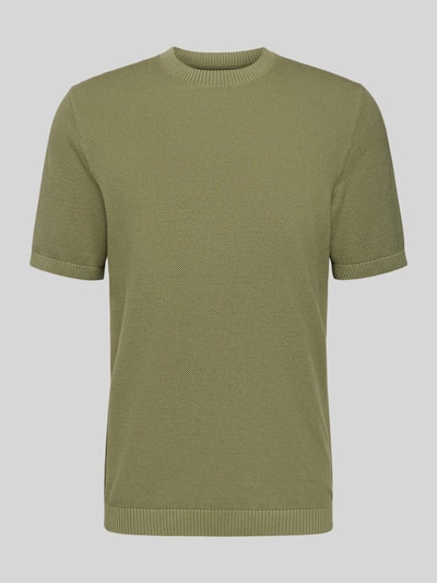 MCNEAL Regular Fit T-Shirt aus reiner Baumwolle Oliv 2