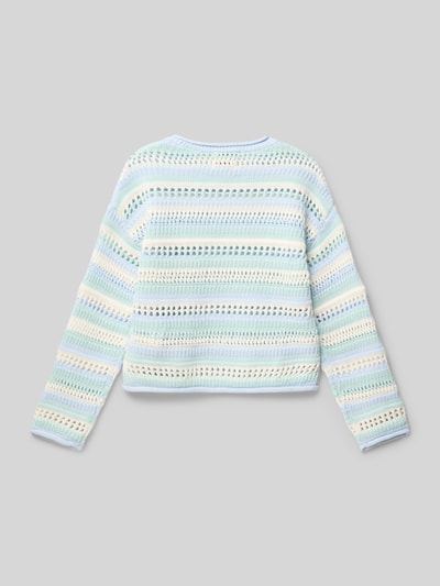 Tom Tailor Cropped Fit Strickpullover aus Baumwolle Mint 3