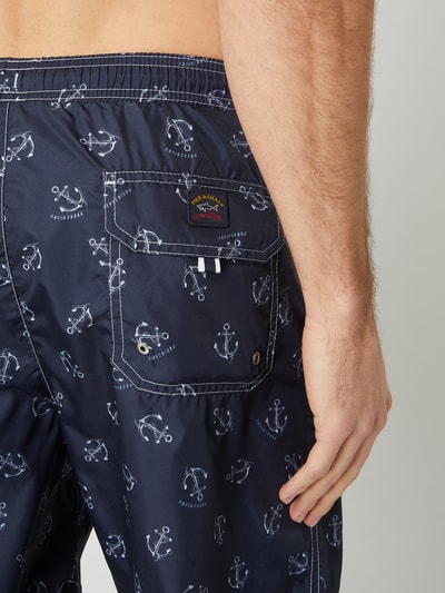 Paul & Shark Zwemshorts met logomotief  Marineblauw - 2