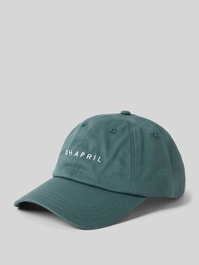 OH APRIL Basecap mit Label-Stitching Dunkelgruen 1