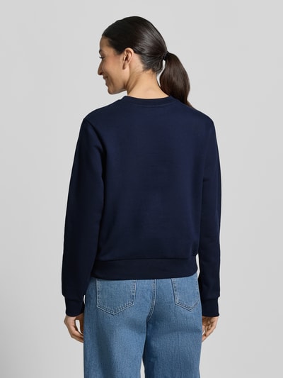 Lacoste Sport Relaxed Fit Sweatshirt aus reiner Baumwolle Dunkelblau 5