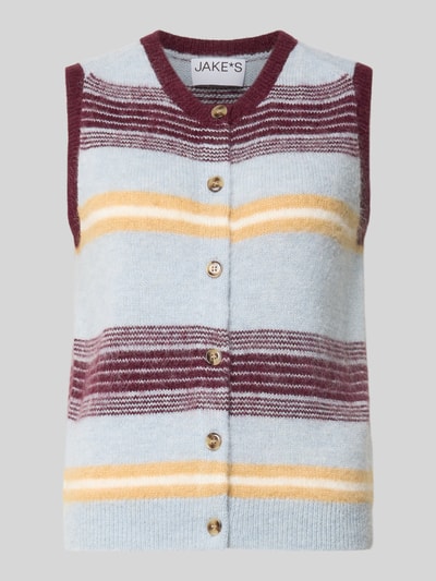 Jake*s Casual Regular Fit Pullunder mit Woll-Anteil Bleu 1