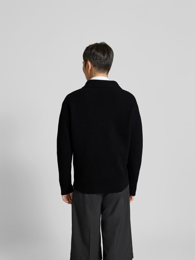 MAISON KITSUNÉ Wollpullover aus reiner Wolle Black 5