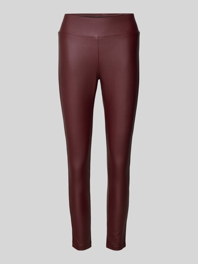 Soyaconcept Super Skinny Fit Hose mit breiten Bund Modell 'Pam' Bordeaux 2