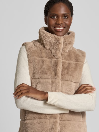 monari Kamizelka ze stójką Jasnobrązowy 3